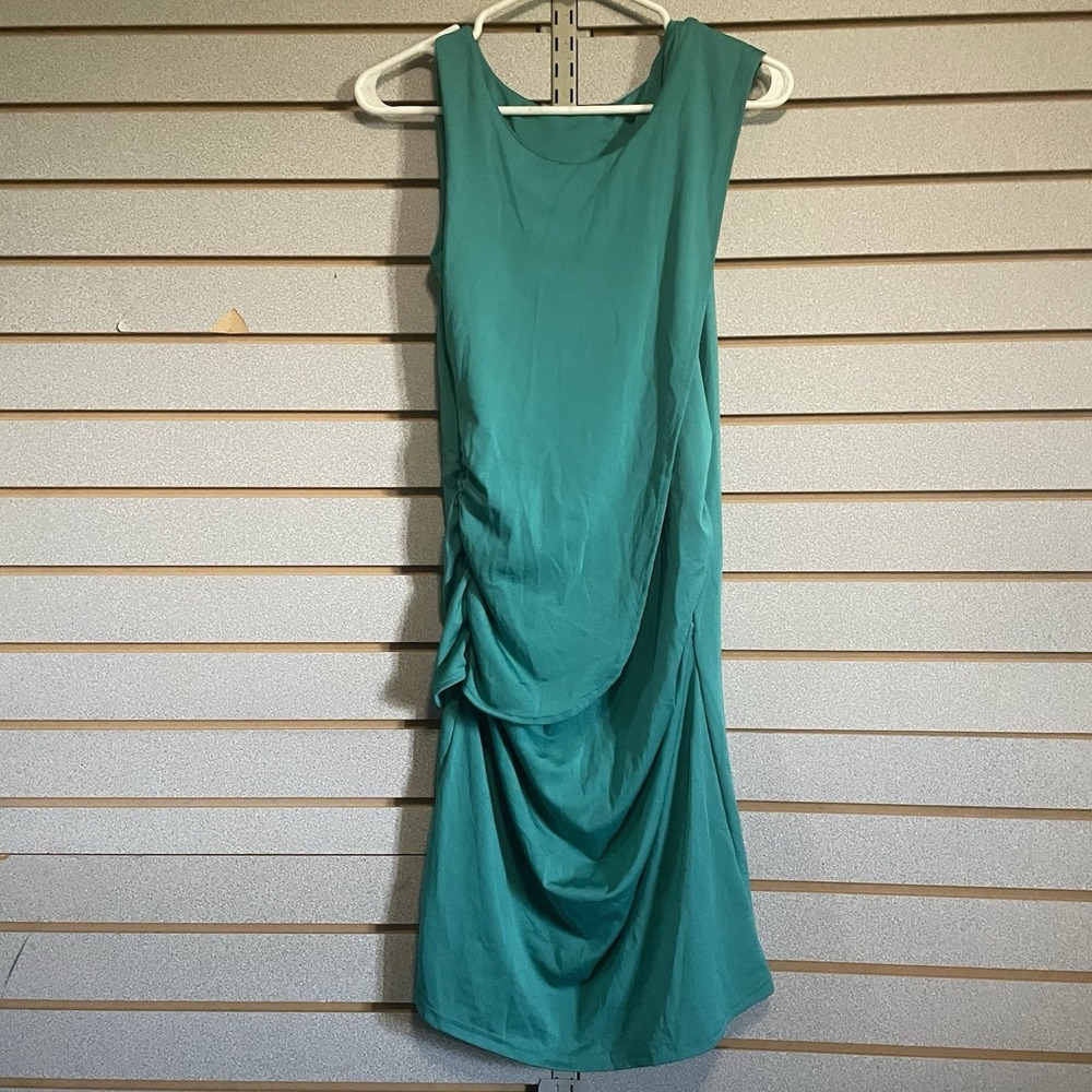 Small Turquoise Tank Dress Mid Calf